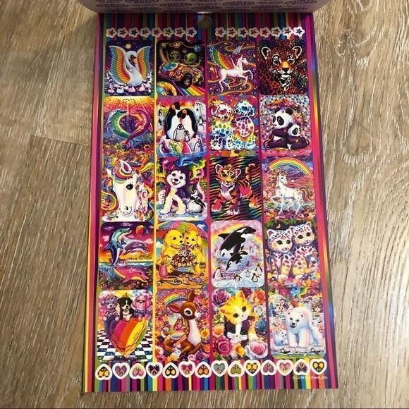 FREE WITH ANY PURCHASE LISA FRANK Authentic 600pc Sticker Book 5 pages 🌈 - Picture 5 of 11